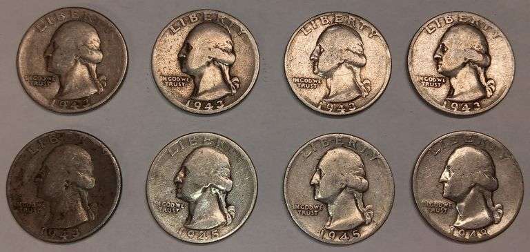 (8) Washington Quarters, 8 times the money