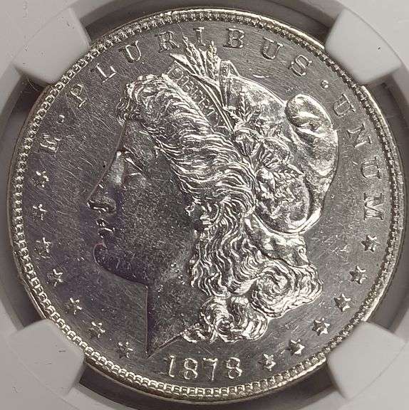 1878-S Morgan Silver Dollar, NGC Harshly Cleaned