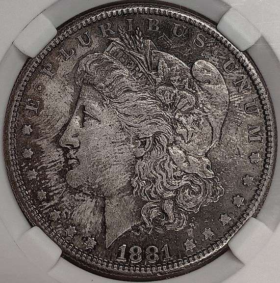 1881-S Morgan Silver Dollar, PGA MS64