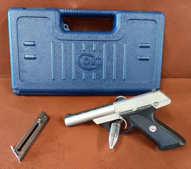 Colt .22 LR Semi-Auto Stainless Steel Pistol w/ 1 Extra Magazine In Original Box