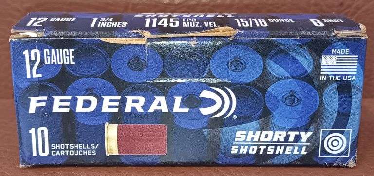 10rd Box of Federal 12g Shorty 1-3/4" Shotgun Shells