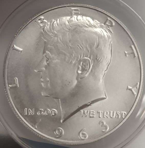 1963-P Kennedy Silver Dollar, ANACS-MS69