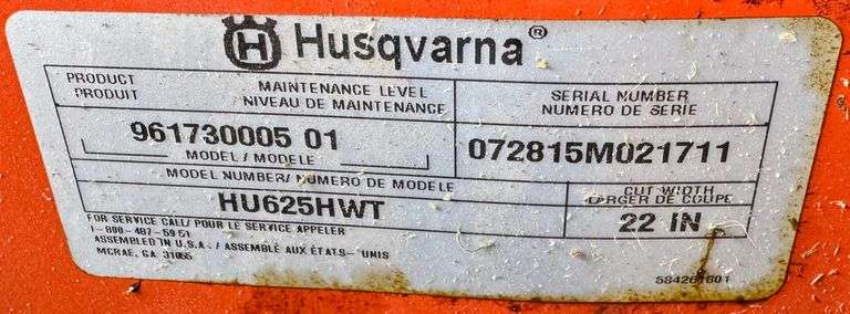 Husqvarna HU 625HWT Weed Eater, Does Work