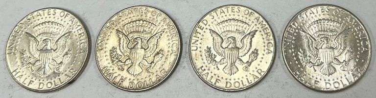 (4) 1964 Kennedy Half Dollars, 4 times the money