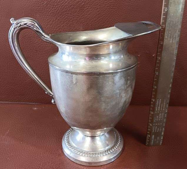 Vintage English Silver MFG Corp Silver Plated Water Pitcher