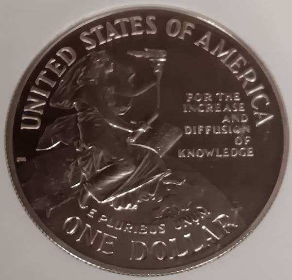 1996-P Smithsonian Silver Dollar, NGC PF69