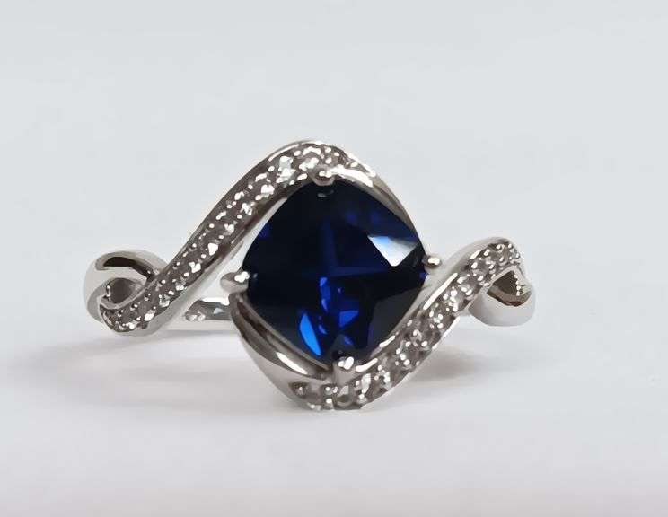 Sterling Silver Sapphire Dinner Ring