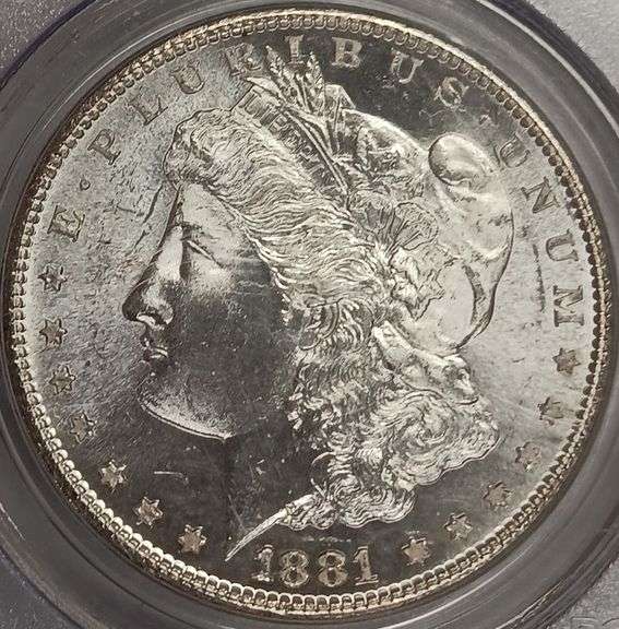 1881-S Morgan Silver Dollar, PCGS MS64