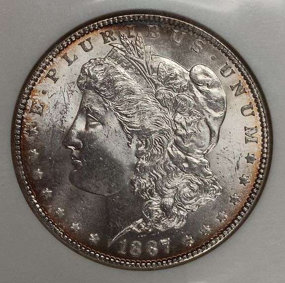1887-P Morgan Silver Dollar, NGCA MS63