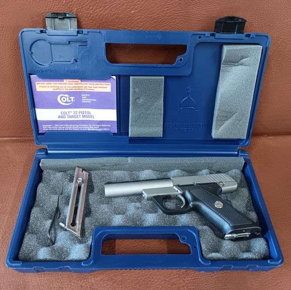 Colt .22 LR Semi-Auto Stainless Steel Pistol w/ 1 Extra Magazine In Original Box