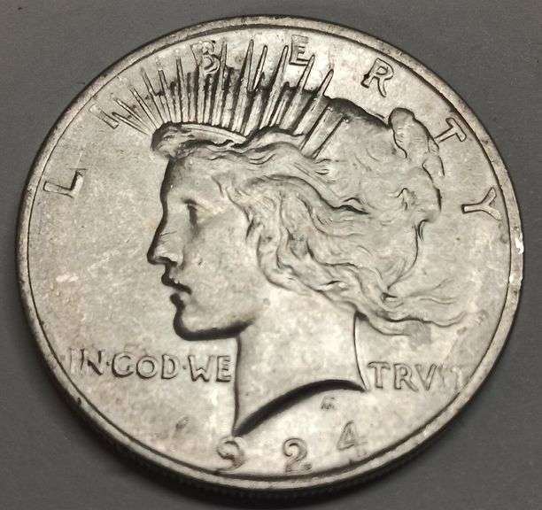 1924-P Peace Silver Dollar