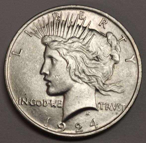 1924-P Peace Silver Dollar