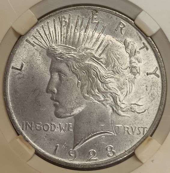 1923-P Peace Silver Dollar, PGA MS62