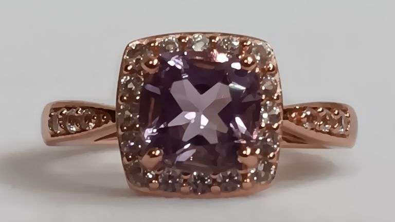 Sterling Silver Amethyst Dinner Ring