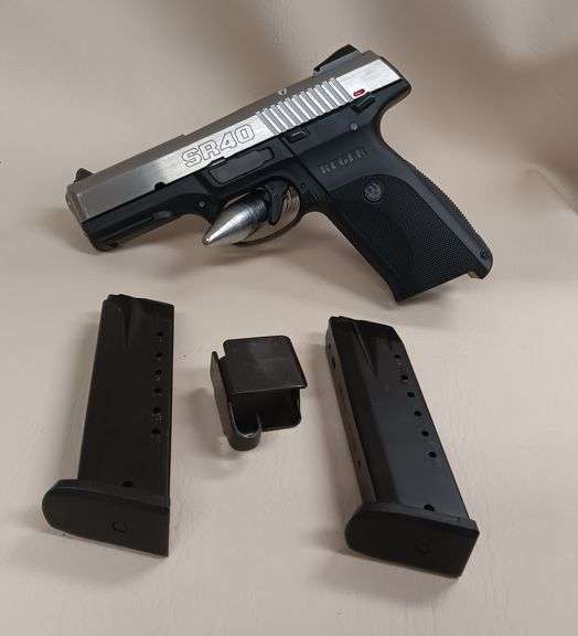 Ruger SR40 .40 S&W Pistol In Original Case, Comes w/ 1 Extra Magazine & Speed Loader