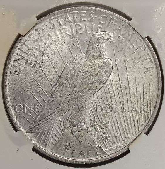 1923-P Peace Silver Dollar, PGA MS62