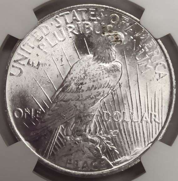 1922-P Peace Silver Dollar, NGC MS62