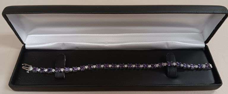 Amethyst & Sapphire Bracelet