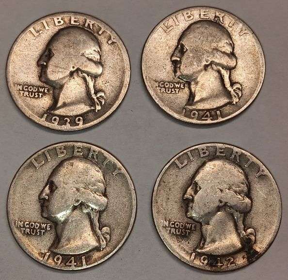 (4) Washington Quarters, 4 times the money