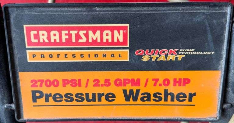 Craftsman 2700 PSI Pressure Washer, Does Work