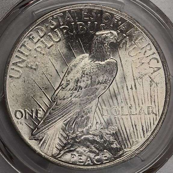 1922-P Peace Silver Dollar, PCGS MS63