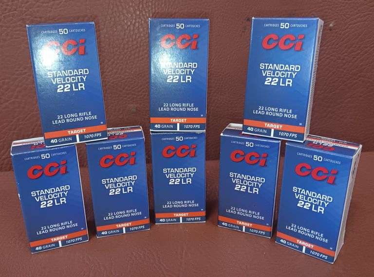 8) 50rd Boxes of CCI .22LR Ammo, 8 times the money