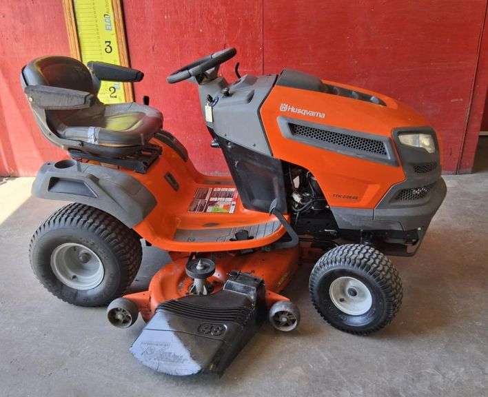 Husqvarna 48" Riding Lawn Mower, 24hp Kohler Engine, 730hrs, Runs & Operates