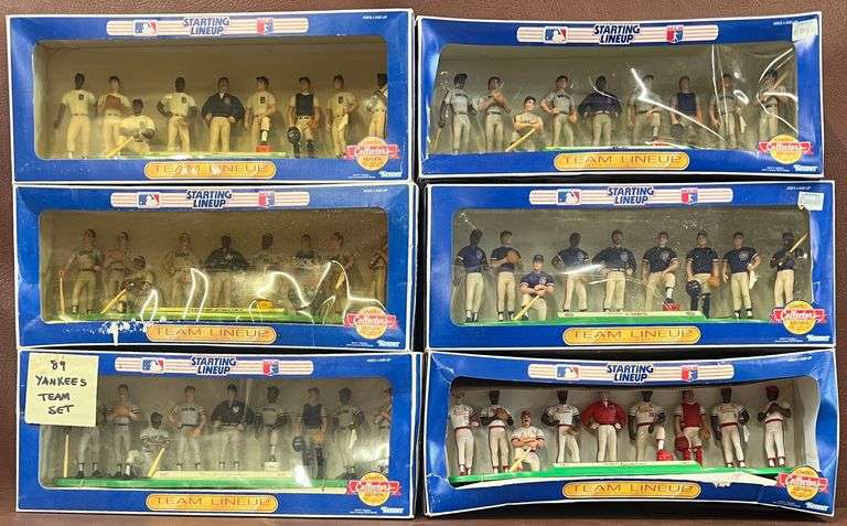(6) Vintage Starting Lineup Collector's Edition MLB Team Figures, All In Original Packaging