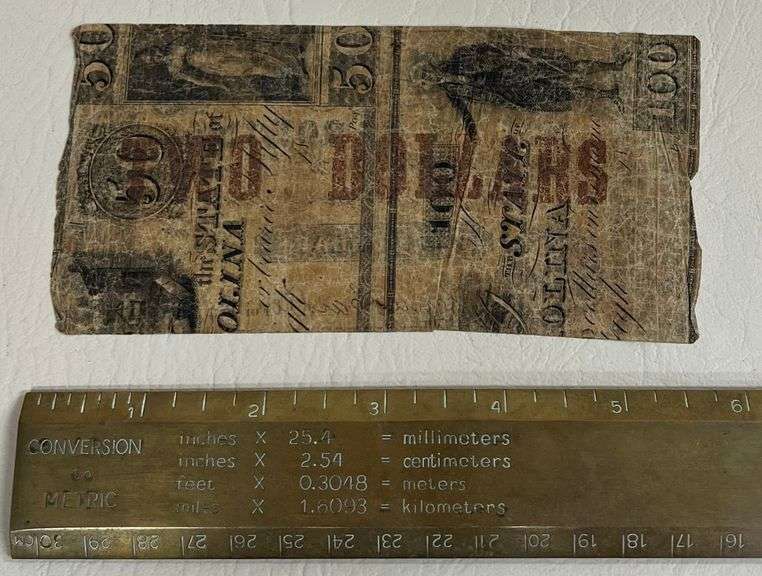 1861 State Of North Carolina $2 Confederate Note