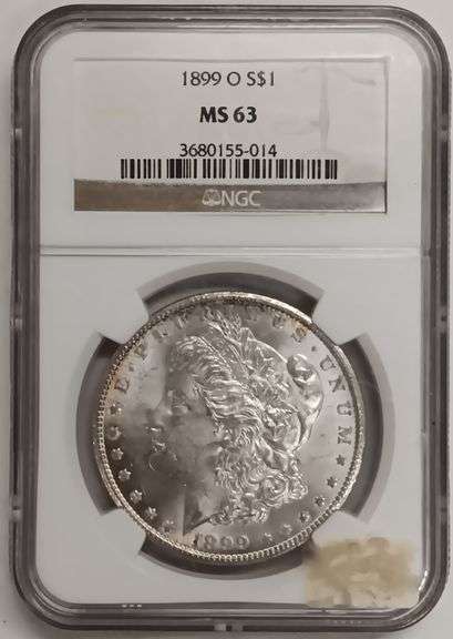 1899-O Morgan Silver Dollar, NGC MS63