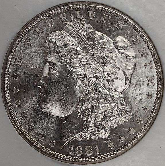 1881-S Morgan Silver Dollar, NGC MS63