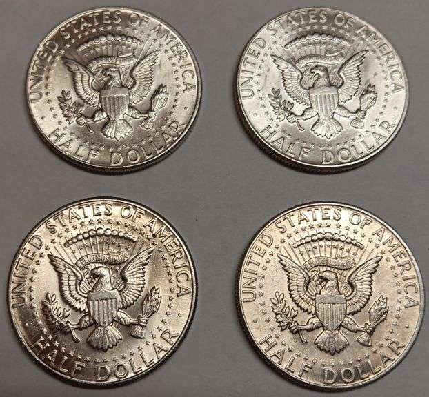 (4) 1964 Kennedy Half Dollars, 4 times the money