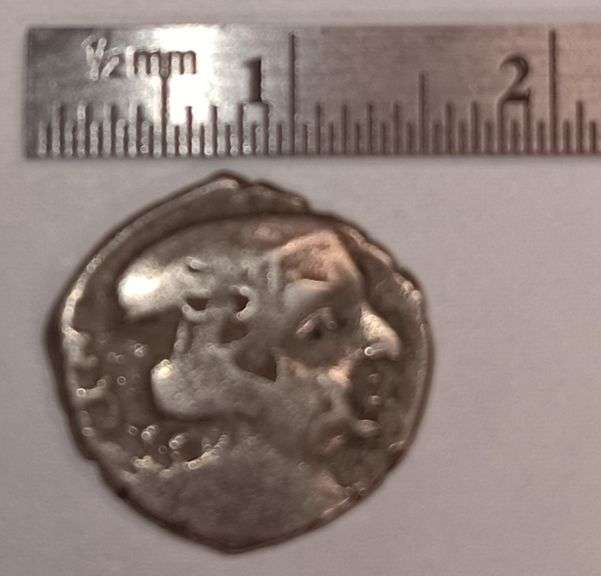 300-500 A.D. Silver Drachm Coin