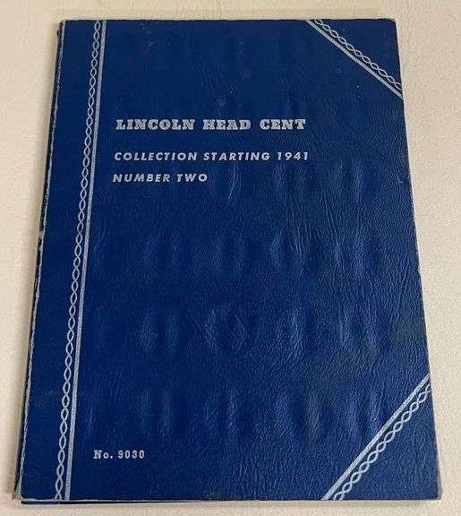 Whitman Folder of Lincoln Head Cents Starting at 1941, 87 Coins Total