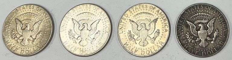 (4) 1964 Kennedy Half Dollars, 4 times the money