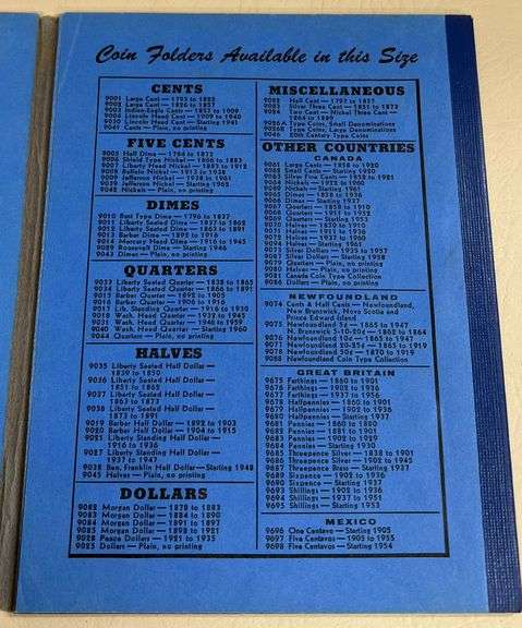 Whitman Folder of Lincoln Head Cents Starting at 1941, 87 Coins Total