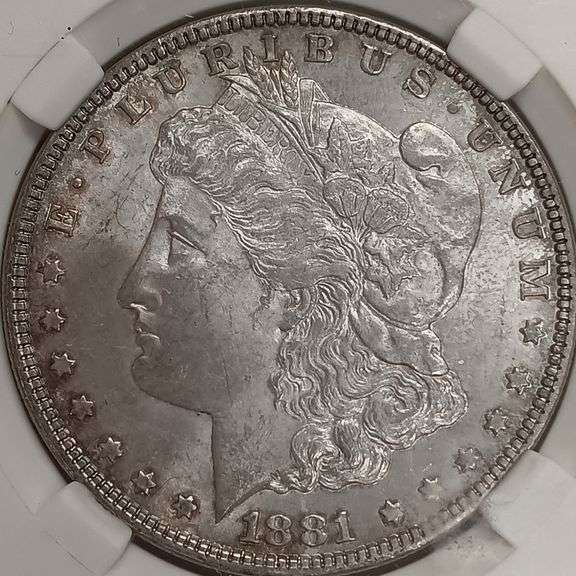 1881-P Morgan Silver Dollar, PGA MS63