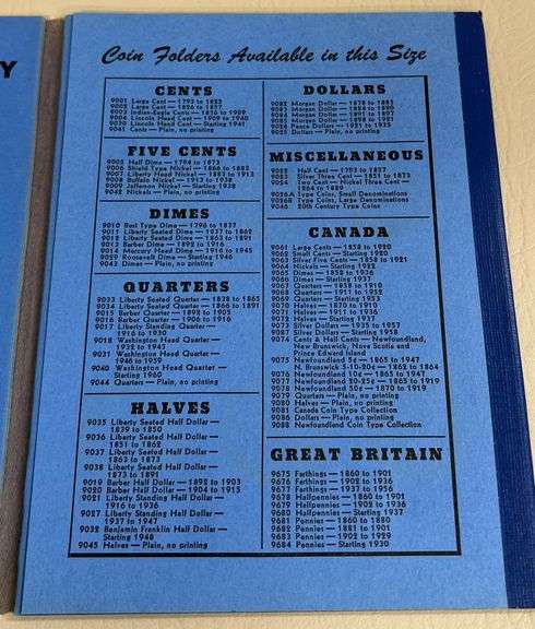Whitman Folder of Twentieth Century US Coins, 22 Coins Total