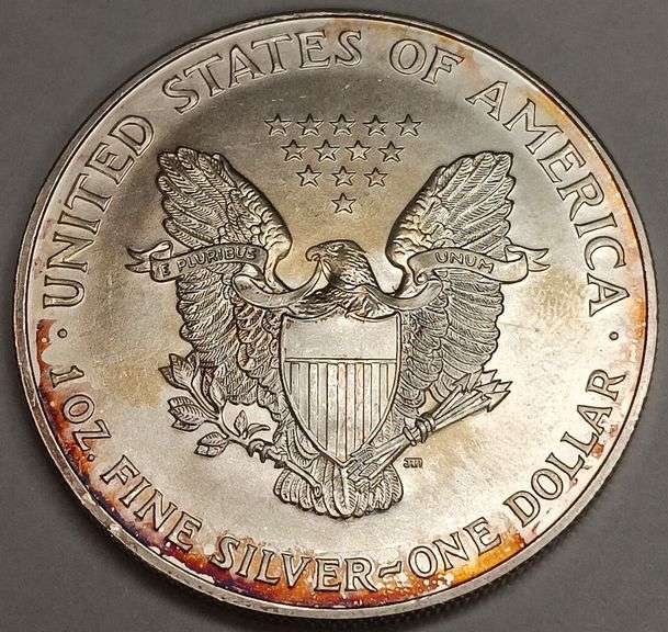 1999 Colorized USA Silver Eagle 1oz Fine Silver Dollar