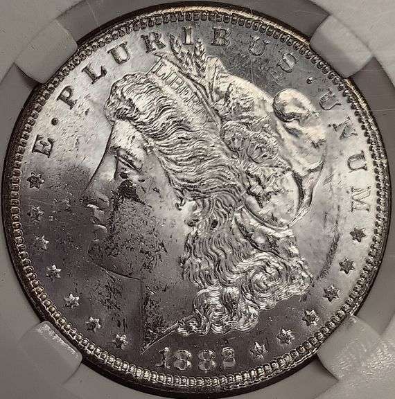 1882-P Morgan Silver Dollar, PGA MS63