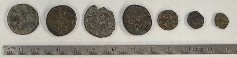 (7) 100 B.C-300 A.D. Roman Coins