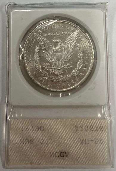 1879-O Morgan Silver Dollar, NCAA AU-50