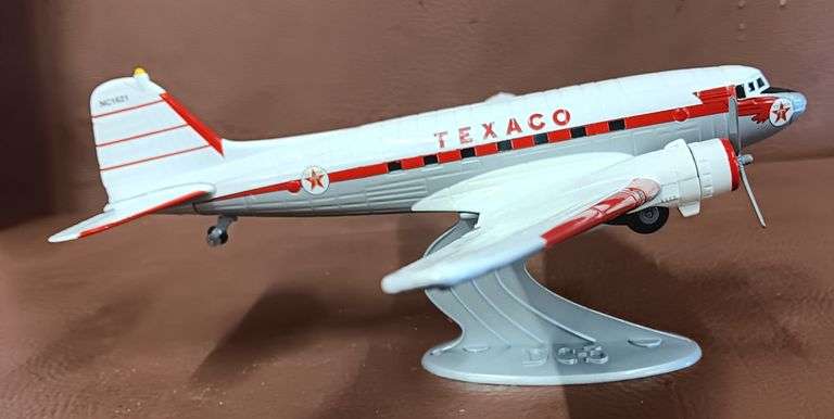 (2) Wings of Texaco "Gooney Bird" Douglas DC-3C Die Cast Airplanes, Both In Original Boxes, 2 times the money