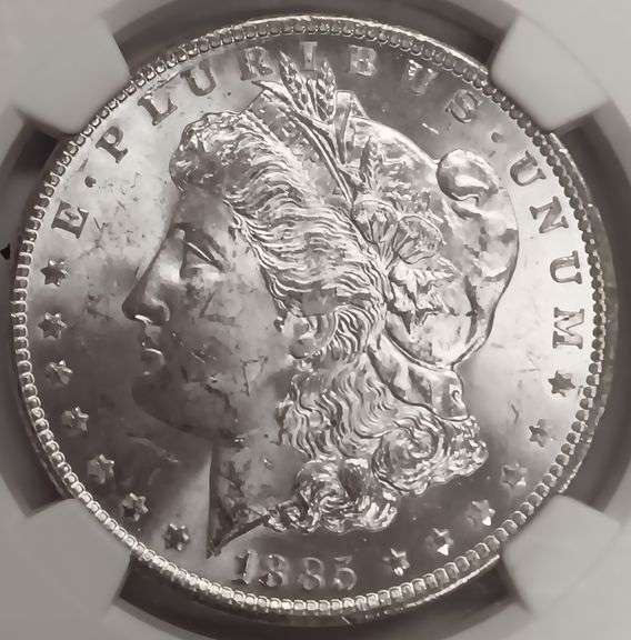 1885-O Morgan Silver Dollar, NGC MS63