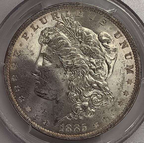 1885-O Morgan Silver Dollar, PCGS MS63