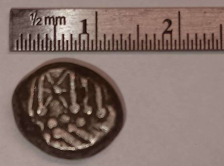 300-500 A.D. Silver Drachm Coin