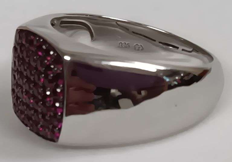 Sterling Silver Ruby Estate Ring