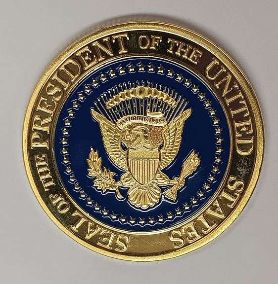 Donald Trump "45th President of the United States" Gold Plated Coin