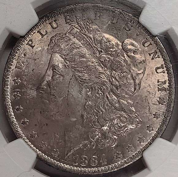 1884-O Morgan Silver Dollar, NGC MS63