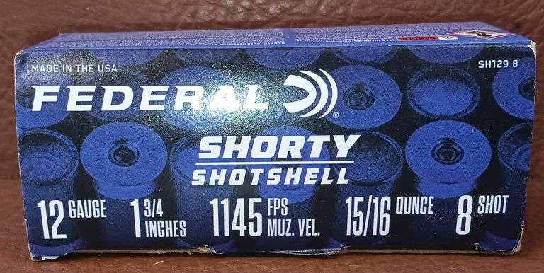 10rd Box of Federal 12g Shorty 1-3/4" Shotgun Shells
